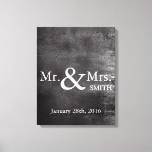 Personalized Black Chalkboard Wedding Guestbook