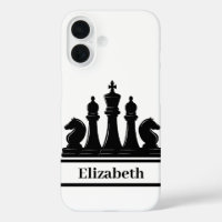Personalized Black Chess Pieces