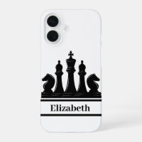 Personalized Black Chess Pieces