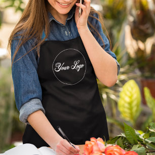Personalized Black Company Logo Apron