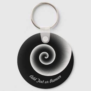 Personalized Black Cool Pattern   Keychain