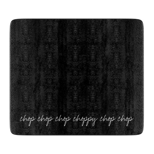 Personalized Black Cutting Board (Front)