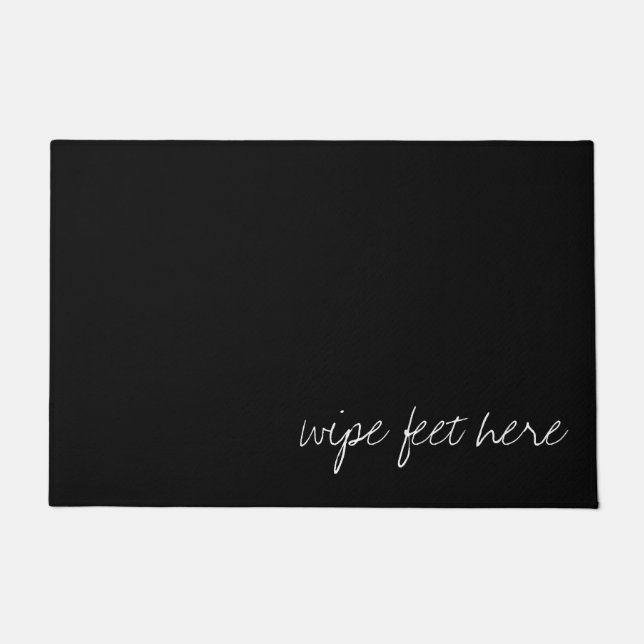 Personalized Black Doormat (Front)