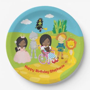 Personalized Black Dorthy of OZ Paper Plate