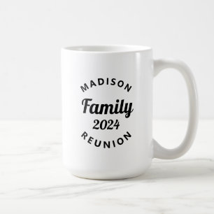 Personalized Black Family Reunion 2024 Matching  Coffee Mug