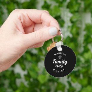 Personalized Black Family Reunion 2024 Matching  Keychain