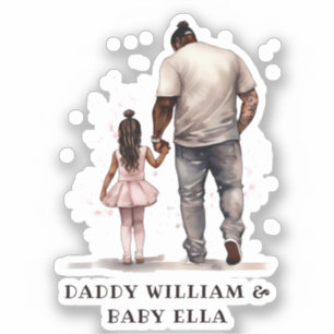 Personalized Black Father and Daughter (3)