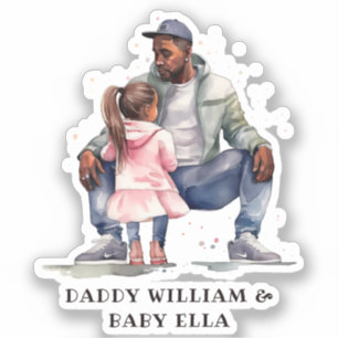 Personalized Black Father and Daughter (7)