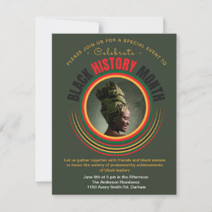 Personalized Black Freedom African American pride Holiday Card