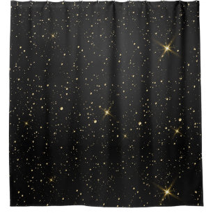 Personalized Black Gold Glitter 