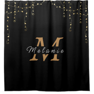 Personalized Black & Gold Initial