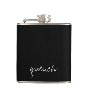 Personalized Black Hip Flask