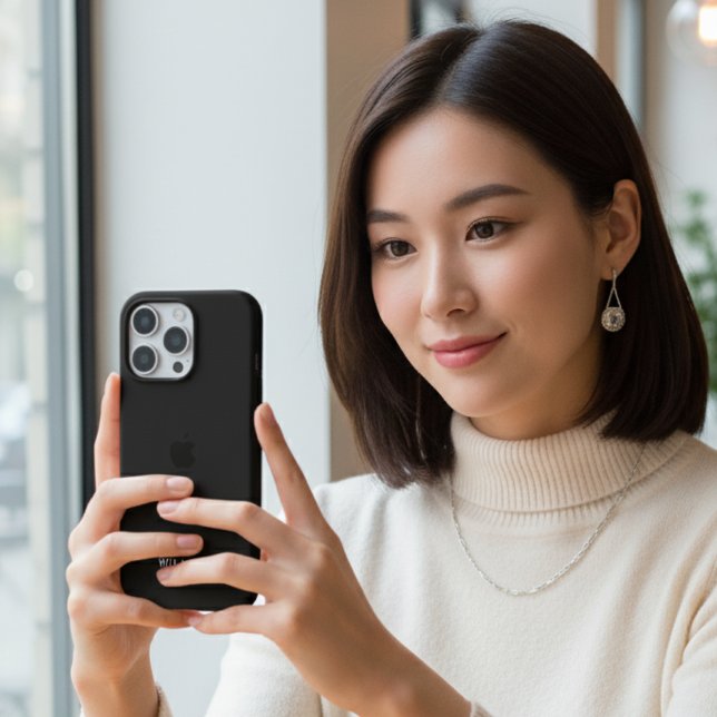 Personalized Black iPhone Case with Custom (Creator Uploaded)