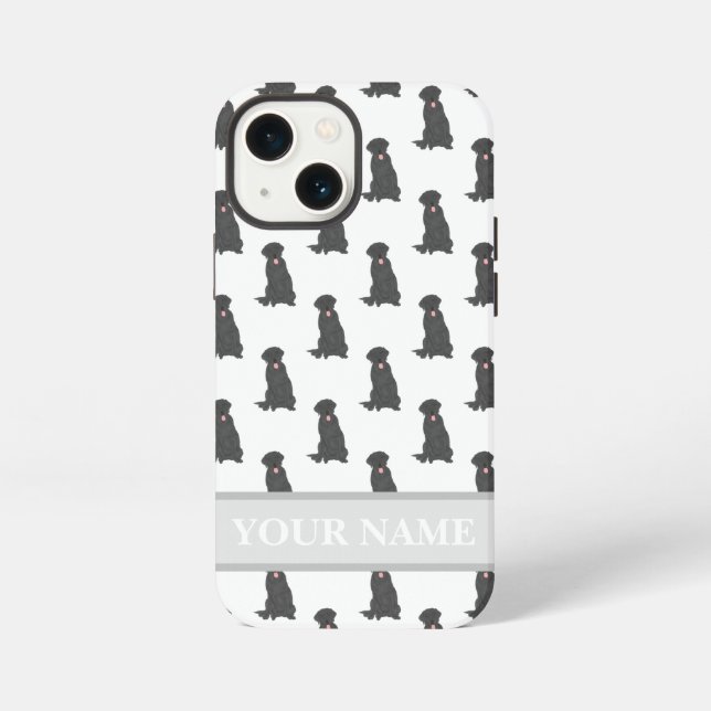 Personalized Black Lab Labrador Dog  iPhone Case (Back)