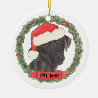 Personalized Black Labrador Christmas