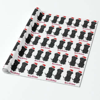 Personalized Black Labrador Christmas Wrapping Paper