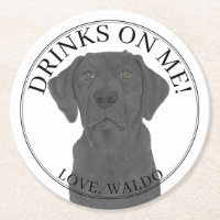 Personalized Black Labrador Wedding