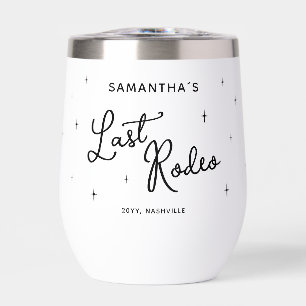Personalized Black Last Rodeo Bachelorette Party