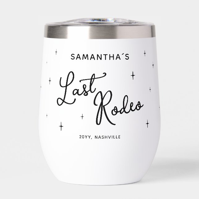 Personalized Black Last Rodeo Bachelorette Party (Front)