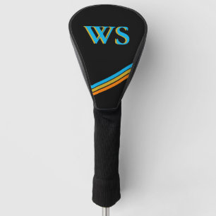 Personalized Black Leather Golf Head Cover