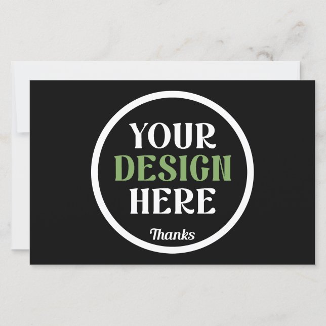 Personalized Black Logo QR Code Business Branding (Front)