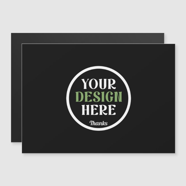 Personalized Black Logo QR Code Business Branding (Front/Back)