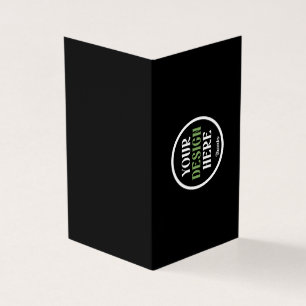 Personalized Black Logo QR Code Business Branding