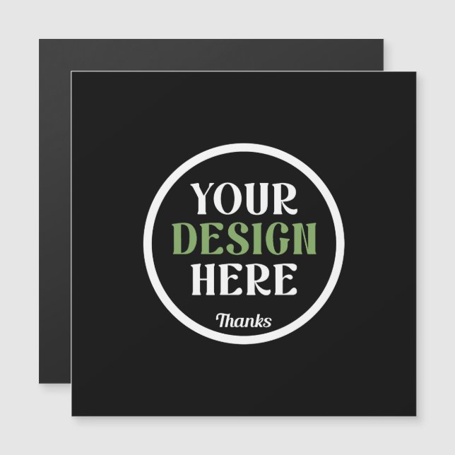 Personalized Black Logo QR Code Business Branding (Front/Back)