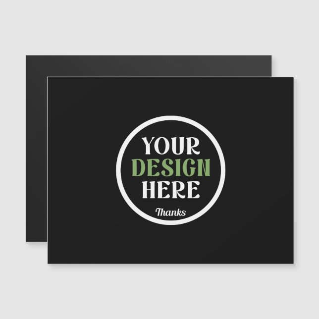 Personalized Black Logo QR Code Business Branding (Front/Back)