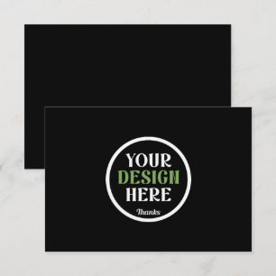 Personalized Black Logo QR Code Business Branding Announcement