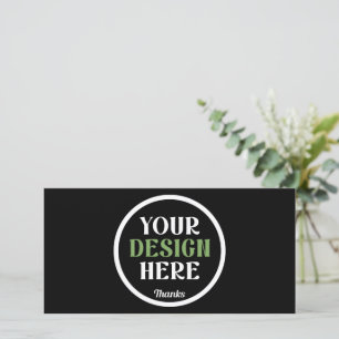 Personalized Black Logo QR Code Business Branding Announcement
