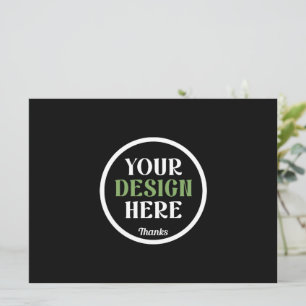 Personalized Black Logo QR Code Business Branding Announcement