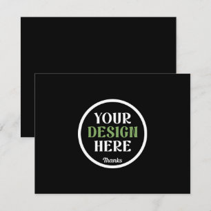 Personalized Black Logo QR Code Business Branding Card