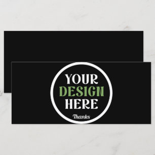 Personalized Black Logo QR Code Business Branding Card