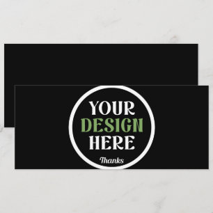 Personalized Black Logo QR Code Business Branding Holiday Card