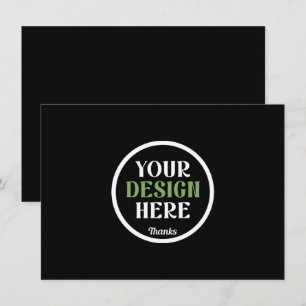 Personalized Black Logo QR Code Business Branding Holiday Card