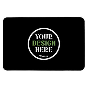 Personalized Black Logo QR Code Business Branding Magnet