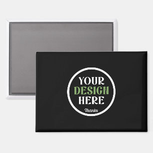 Personalized Black Logo QR Code Business Branding Magnet