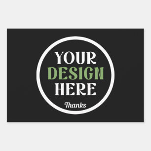 Personalized Black Logo QR Code Business Branding Wrapping Paper Sheet