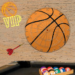 Personalized Black Modern orange Basketball   Dart Dartboard<br><div class="desc">Personalized Black Modern orange Basketball dartboard
Basketball Close-up Sports Team Basketball Sports personalized dartboard</div>