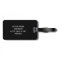 Personalized black monogram travel luggage tags