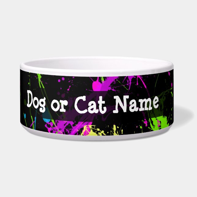 Personalized Black/Neon Splatter (Left)