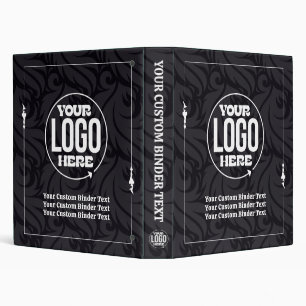 Personalized Black No Minimum Custom 3-Ring Binder