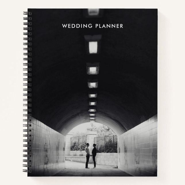 Personalized Black Photo Notebook (Front)