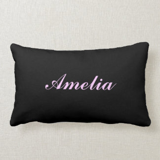 Personalized Black Pillow