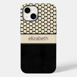 Personalized Black Polka Dots Phone Case