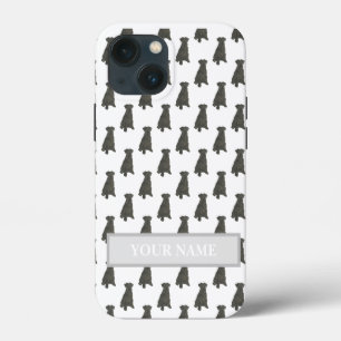 Personalized Black Schnauzer Dog iPhone 13 Mini Case