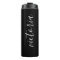 Personalized Black Thermal Tumbler