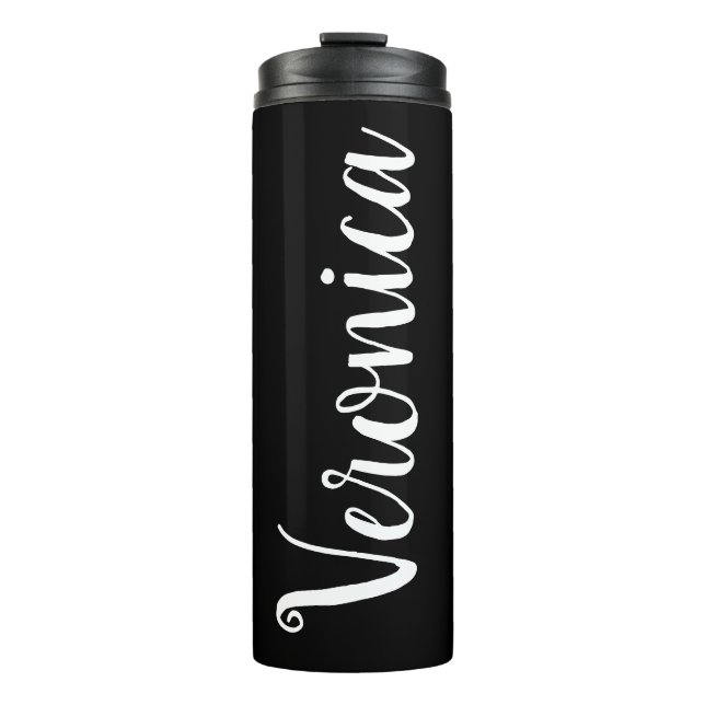 Personalized Black Tumbler (Front)