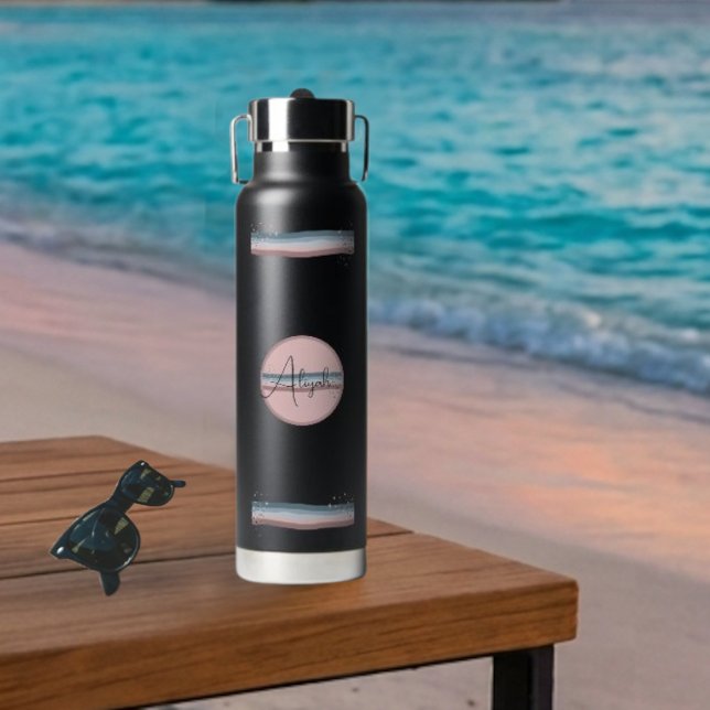 Personalized Black Twilight  Water Bottle (Creator Uploaded)